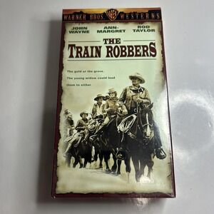 VTG‎ The Train Robbers Sealed VHS (1972, 1997) Warner Bros. Westerns